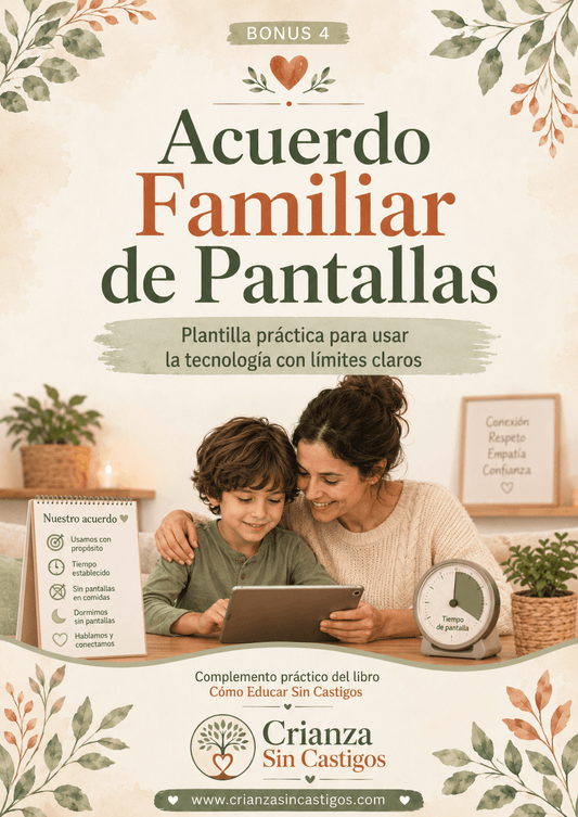 Acuerdo Familiar de Pantallas - Crianza Sin CastigosAcuerdo Familiar de Pantallas