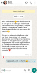 Lucía M. — Chile | Madre | Mayo 2026